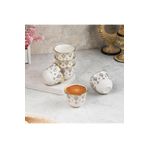 AYBABA STORE Mırra Kahve Fincanı Damla Gawa Fincan Kulpsuz Fincan 6 Adet 869968568566656566