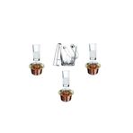 AYBABA STORE Rakı Ehlikeyf Buz Kovası Set 8 Parça 3 Kişilik 8697jh54748490573