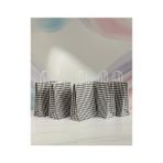 Aybaş Kağıtçılık 1.kalite 25X31 cm (25 Adet)Büyük Boy Siyah/beyaz Ekose Kraft Kağıt Çanta,hediye Poşeti,hediye Paketi