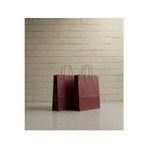 Aybaş Kağıtçılık 1.Kalite 25X31 Cm ( 5 Adet ) Büyük Boy Bordo Renkli Kraft Kağıt Çanta, Hediye Poşeti, Hediye Paketi