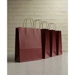 Aybaş Kağıtçılık 1.kalite 25X31 cm Büyük Boy ( 20 Adet ) Bordo Renkli Kraft Kağıt Çanta, Hediye Poşeti, Hediye Paketi - 25 x 31 cm