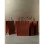 Aybaş Kağıtçılık 1.kalite 25X31 cm Büyük Boy ( 25 Adet ) Bordo Renkli Kraft Kağıt Çanta, Hediye Poşeti, Hediye Paketi - 25 x 31 cm