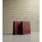 Aybaş Kağıtçılık 1.kalite 25X31 cm Büyük Boy ( 5 Adet ) Bordo Renkli Kraft Kağıt Çanta, Hediye Poşeti, Hediye Paketi - 25 x 31 cm