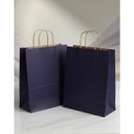 Aybaş Kağıtçılık 1.kalite 25X31 Cm(25 Adet) Lacivert Renkli Kraft Kağıt Çanta,hediye Poşeti,hediye Paketi,kraft Çanta - 25 x 31 cm