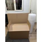 Aybaş Kağıtçılık Kutu Boş Karton 60X40X40 Orta Boy 7 Li Çift Oluklu Koli ,Koli Bandı Ve 100Cmx5Mt Balonlu Naylon - 60x40x40 7 Li Set