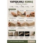 Aybas Terrazzo Desenli Yapışkanlı Kumaş Bant 10 cm x 5 Metre – Dekoratif Koruyucu Şerit