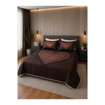 AYBERK HOME TEXTİLE LEOPAR Dört Mevsim Kapitoneli Çift Nevresim Takımı 6 Parçalı