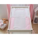 Aybi Baby Alt Açma Minderi Pvc Alezli 50X80 cm -Pembe - Pembe - Beyaz