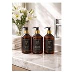 AY&ÇA HOME 3'lü Premium Gold Başlıklı Bulaşık Deterjanı, Sıvı Sabun, Çamaşır Suyu Etiketli 500 ML Plastik Şişe