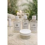AY&ÇA HOME Seyahat Kiti I Taşınabilir Banyo Bakım Seti 100ml 5 Parça başlıklı şişe sprey şişe ve krem kavanozu