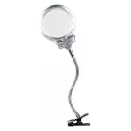 Aycer 2.5X130 mm 5X24 mm LED Aydınlatmalı Büyüteç,masa Üstü Metal Hortum MANDALLIMG15124C