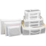 Aycer Bavul Içi Organizer Seti - Yatak Odası Organizer Set - Makyaj Organizer Mini Hurçlar (6 Parça) ( Lisinya )