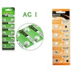 Aycer Buton Pil - Saat Lazer Hesap Makinesi Pili 10LU Paket Ag1 LR621/LR60 1.55V