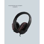 Aycer Kırmızı Kulaklık Stereo Mikrofonlu Dayanıklı Örgü Kablolu - Lisinya