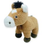 Aycer Peluş Hayvanlar Sesli 30 cm At - Koyu Kahverengi - 1 Adet