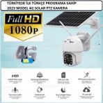 Aycer Sim Kartlı 4g Ptz 360 Hareketli Solar Güneş Enerjili 1080P Kamera Türkçe Program Son Sürüm ( Lisinya )