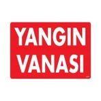 Aycer Yangın Vanası Uyarı Levhası 25X35 KOD:873