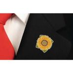 Ayçiçeği Islami Pin Bros Metal Yaka Rozeti
