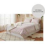 Ayçiçek Home Çift Kişilik Nevresim Takımı 160/200 Lastikli Çarşaf 180/220 Yorgan Ölçüsü 4 Adet Yastık Kılıfı - Kırmızı Kalpli - 160 x 200 cm