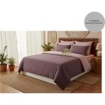 Ayçiçek Home Çift Kişilik Nevresim Takımı 160/200 Lastikli Çarşaf 180/220 Yorgan Ölçüsü 4 Adet Yastık Kılıfı - Pembe - Mor - 160 x 200 cm