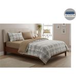 Ayçiçek Home Tek Kişilik Nevresim Takımı 100/200 lastikli çarşaf 150/220 yorgan ölçüsü özel ölçü - Kahverengi - 150 x 220 cm