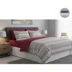 Ayçiçek Home Tek Kişilik Nevresim Takımı 100/200 lastikli çarşaf 160/215 yorgan ölçüsü - Bordo - 100 x 200 cm