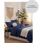 Ayçiçek Home Tek Kişilik Nevresim Takımı Lastikli Çarşaf 160/215 Yorgan Ölçüsü - Lacivert - 120 x 200 cm