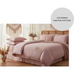 Ayçiçek Home Tek Kişilik Nevresim Takımı Lastikli Çarşaf 160/215 Yorgan Ölçüsü - Pudra - 120 x 200 cm