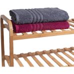 Ayd Home 2'li Antrasit - Mürdüm Yüz Havlusu - 50 x 90 cm - Renkli
