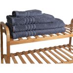 Ayd Home 2'li Antrasit Yüz Havlusu - 50 x 90 cm - Renkli