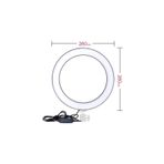 AydemirTech Ring Light Led Işıklı Sadece 10 Inç Halka Youtuber Tiktok Makyaj Işığı Halka Işık