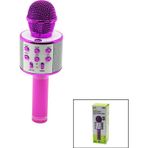 Ayder WİRELESS MİKROFON KARAOKE - HOPARLÖR USB ŞARJLI USB - TF - AUX RENKLİ KROM KAPLAMA PİL:800mAh - DC 5