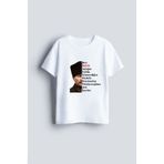 AYDESİGN Kişiye İsme Özel 23 Nisan Çocuk Bayramı Atatürk Baskılı Erkek Kız Çocuk Beyaz Tişört T-shirt