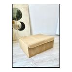 aydev home collection Baza Altı Destekli Kapaklı Kutu Hurç – Nevresim Kıyafet Saklama Kutusu Organizer 50x40x19 - Bej renk
