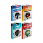 Aydın 2025 9. Sınıf Matematik + Fizik + Kimya + Biyoloji Soru Bankası Seti 4 Kitap
