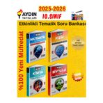 Aydın 2026 10.Sınıf Mat-Fizik-Kimya-Biyoloji %100 Yeni Etkinlikli Tematik Soru Bankası+Kalem