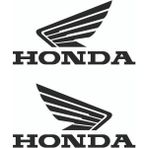 Aydın Garage Honda Motorsiklet Logo Sticker 10CMX5CM - 001 Siyah