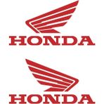 Aydın Garage Honda Motorsiklet Logo Sticker 10CMX5CM - Kırmızı