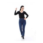 Aydin Kadın Mavi Boru Paça Likralı Kot Pantolon AYD1213