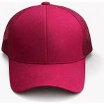 Aydın Şapkacınız Unisex Yazlık Fileli Ayarlanabilir Beyzbol Kep Şapka – Nefes Alabilir Trucker Cap - Standart - Bordo - Fuşya
