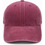 Aydın Şapkacınız Unisex Yıkanmış Eskitme Şapka %100 Pamuk Ayarlanabilir Vintage Baseball Cap - Standart - 011 Pembe