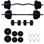 Aydın Sport 28 kg Z Bar Halter Seti ve Dambıl Seti