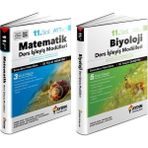 Aydın Yayınları 11. Sınıf Matematik + Biyoloji Ders İşleyiş Modülleri Seti 2 Kitap 2023