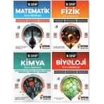 Aydın Yayınları 9. Sınıf Matematik+Fizik+Kimya+Biyoloji Soru Bankaları