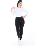 Aydınca Kadın Dar Paça Likralı Yumuşak Kumaş Kot Pantolon (Siyah) - 44