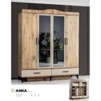 Aydınev Anka 4 Kapılı Dolap - Amerikan Cevizi