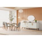 Aydınev Antik Mdf Yemek Odası Takımı - Ceviz - 6