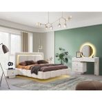 Aydınev Barcelona Mdf Bazalı Karyola ve Başlık - Aytaşı Rengi - 160 x 200 cm