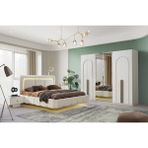 Aydınev Barcelona Mdf Bazalı Ledli Yatak Odası Takımı - Aytaşı - 230X55X217