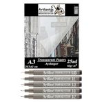 Aydınger Kağıdı A3 83 gr 25'li 1 Paket Eskiz Kağıdı Artline Teknik Çizim Kalemi Drawing System 5 Adet